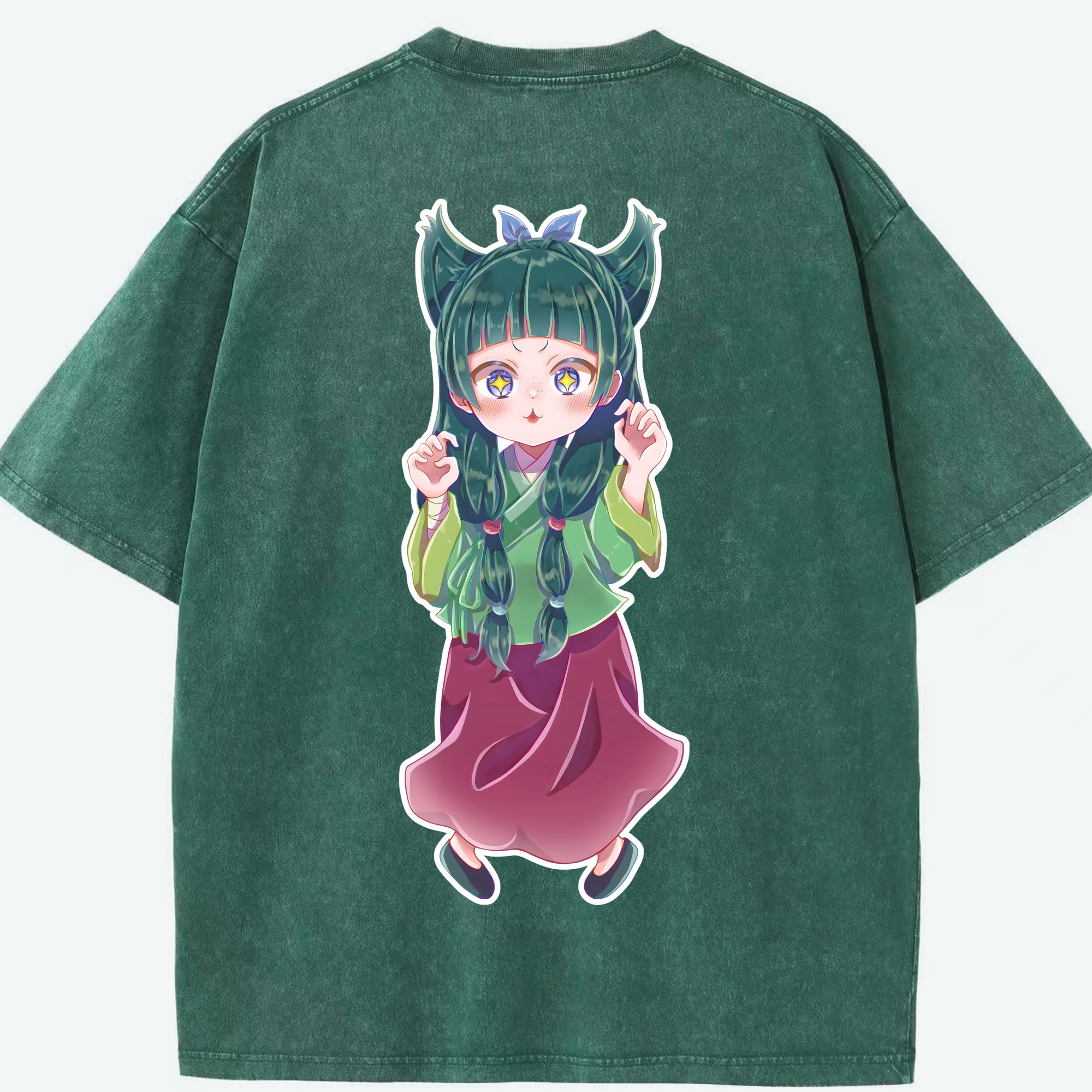 （画像用） 薬屋のひとりごと The Apothecary Diaries 綿100% ヴィンテージ風 半袖Tシャツ（背面プリント）